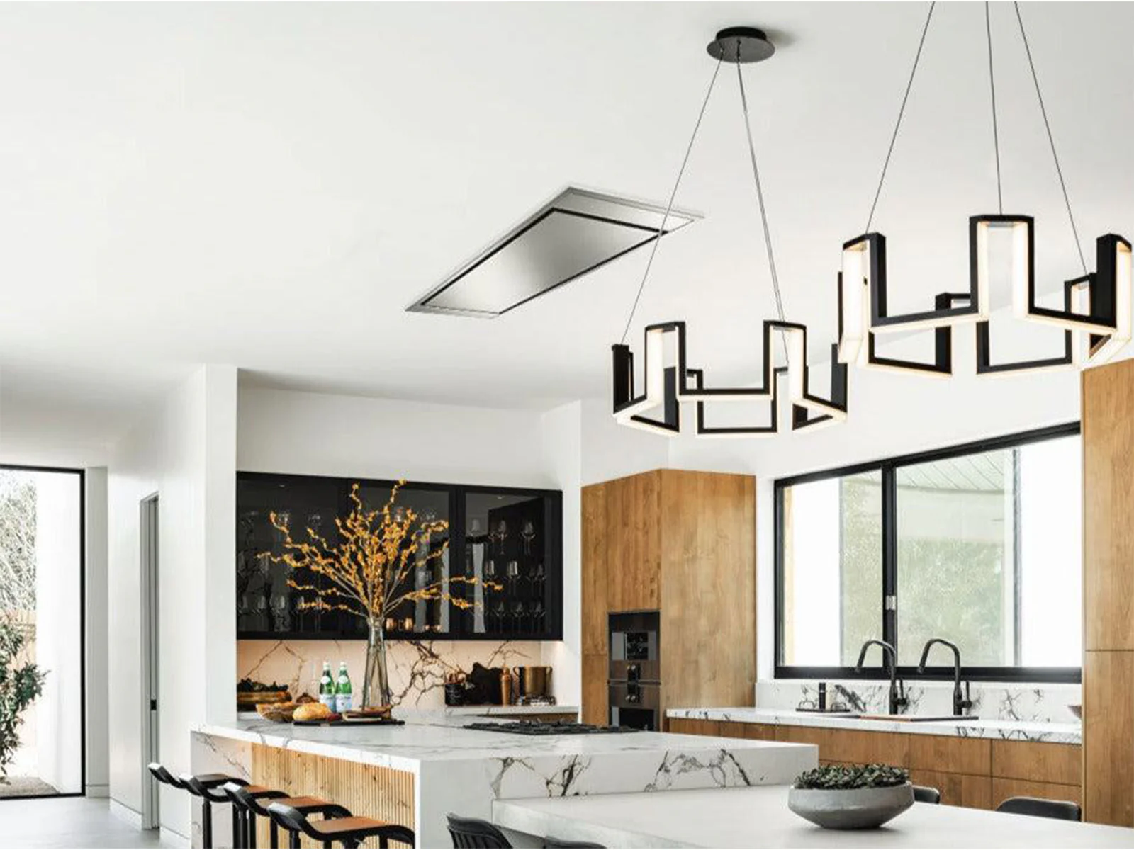 900 CFM Powerful Flush Ceiling Mount Range Hood - VICTORY Horizon - Image 4