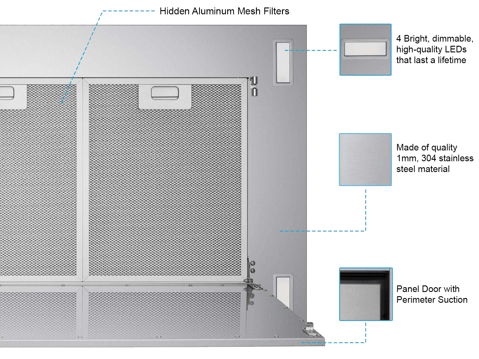 600 CFM Flush Ceiling Mount Range Hood - VICTORY Sunset - Image 8