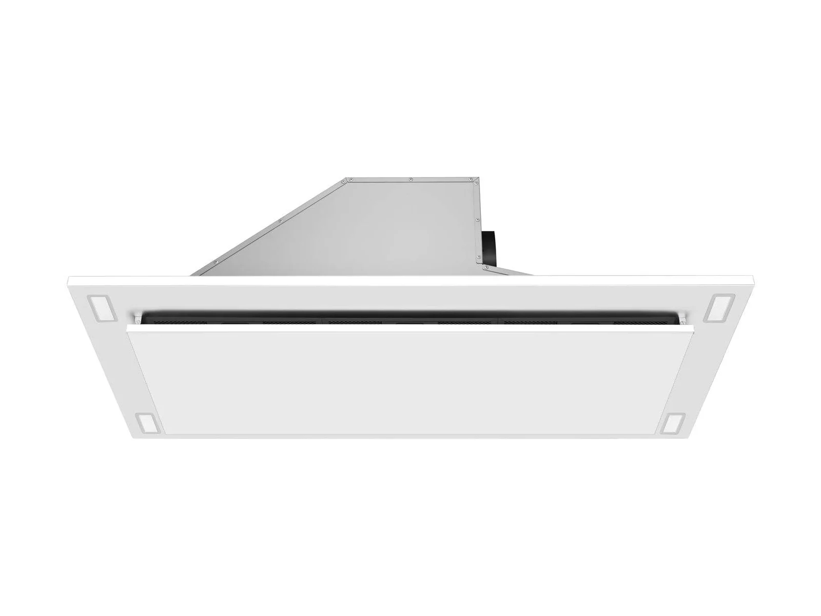 600 CFM White Flush Ceiling Mount Range Hood - VICTORY Sunset - Image 4