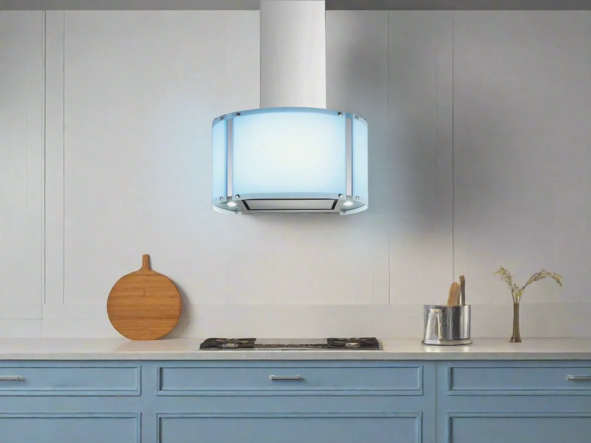 27 Inch 600 CFM Wall Mount Range Hood with Glass LED Panels - VICTORY SV900 - Image 2