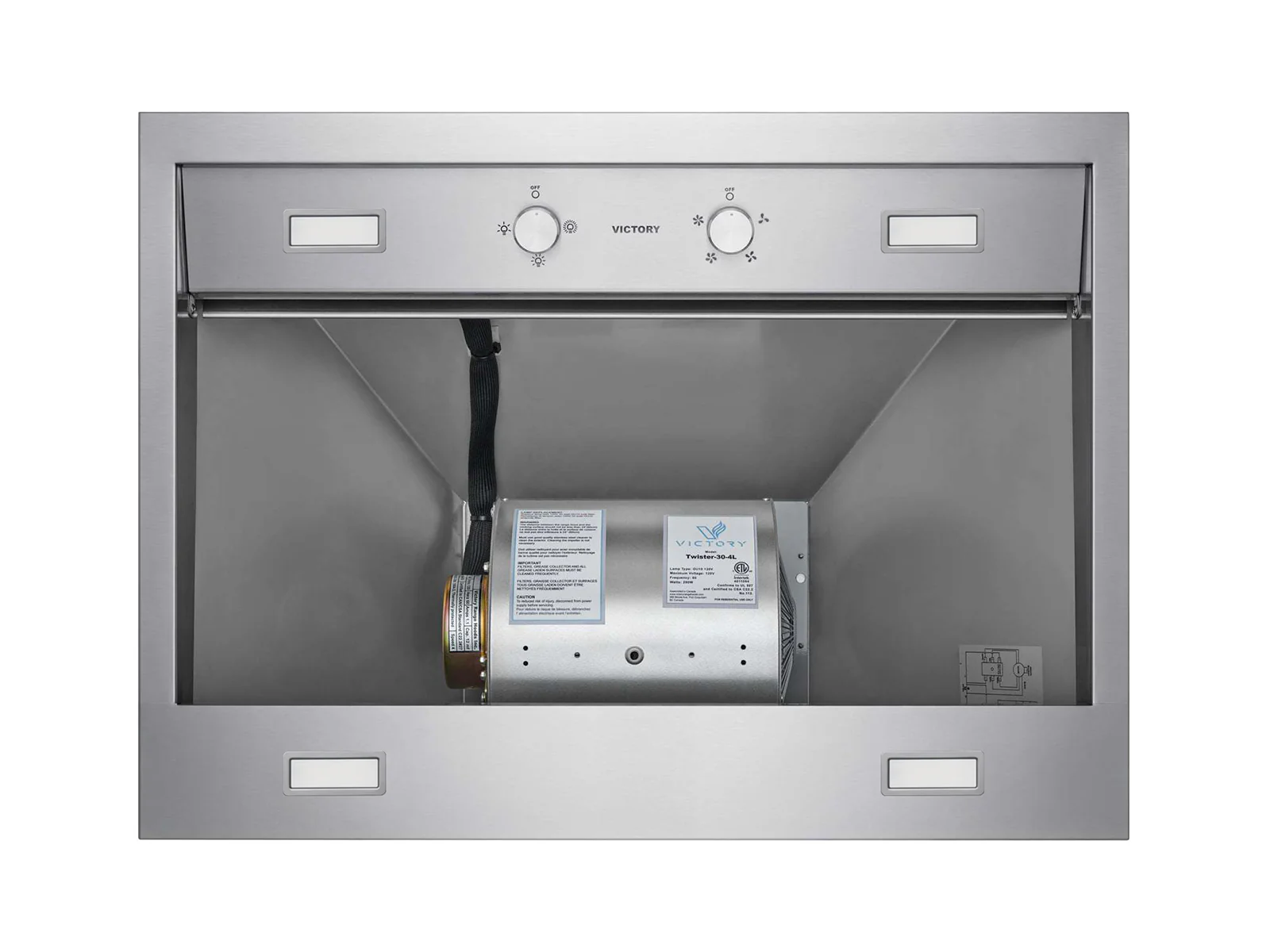 36 Inch 750 CFM Wall Mount Range Hood - VICTORY Twister - Image 8